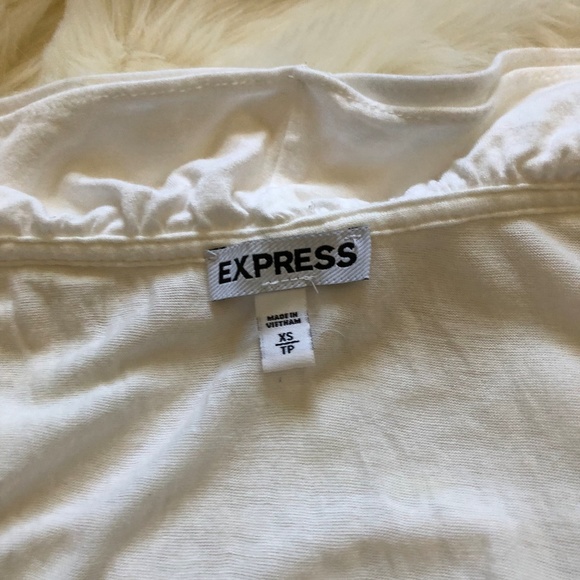 Express Ruched Ruffle Tank - Picture 4 of 4